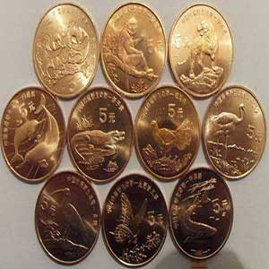 野生动物纪念币